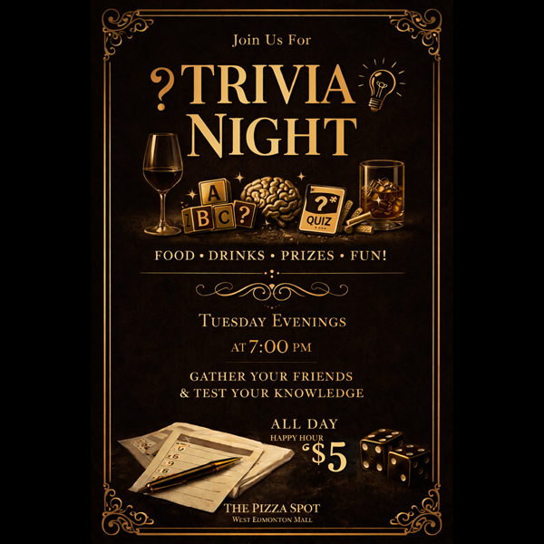 The Pizza Spot: Trivia Night Tuesdays