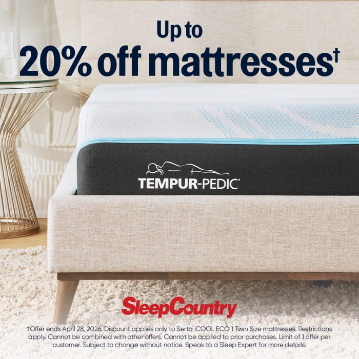 Up to 20% Off Mattresses*