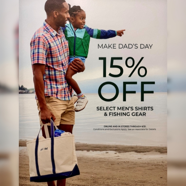15% Off Select Men's Shirts & Fishing Gear