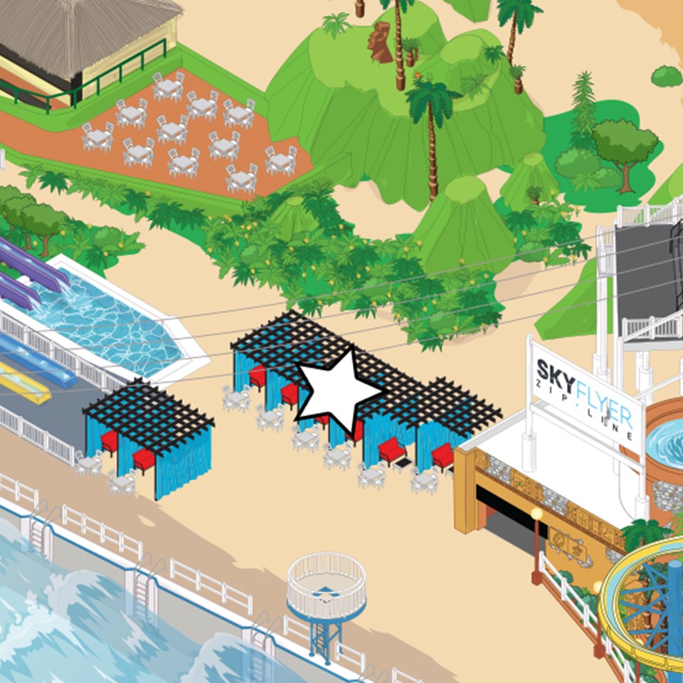 Poolside Cabana West Edmonton Mall