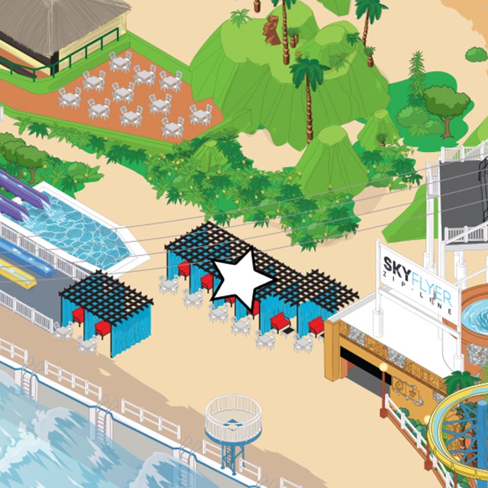 Poolside Cabana West Edmonton Mall