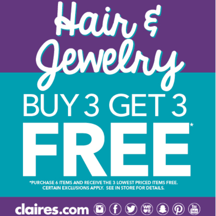 BUY 3, GET 3 FREE*