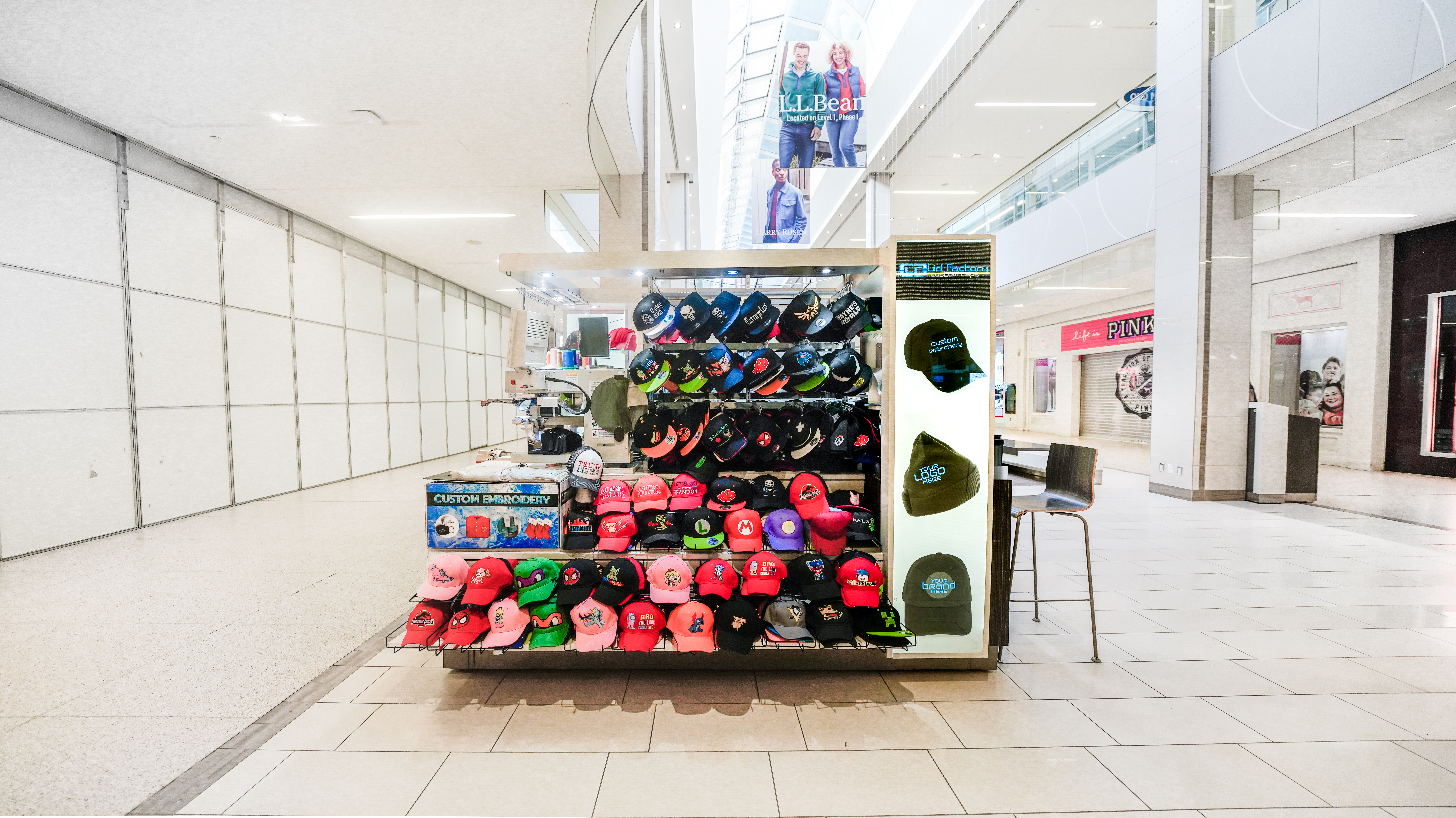 Lid Factory Embroidery West Edmonton Mall