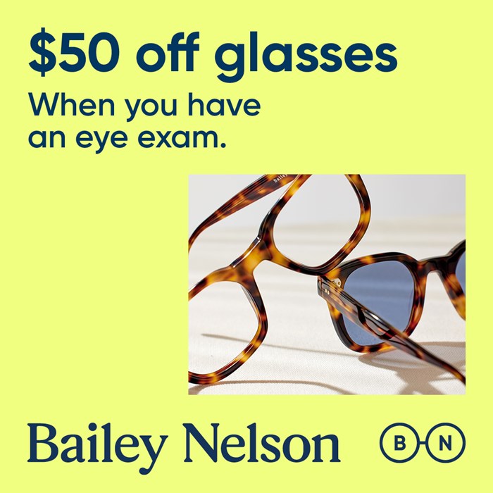 $50 Off Glasses When You Have an Eye Exam
