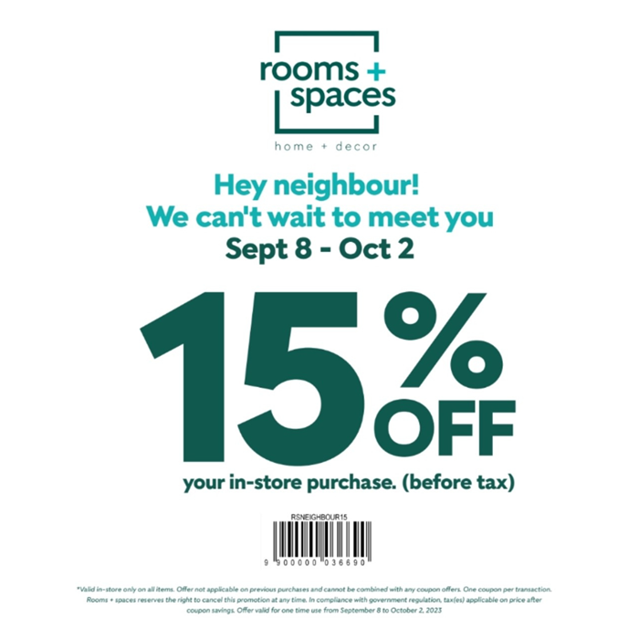 15% Off Your In-Store Purchase