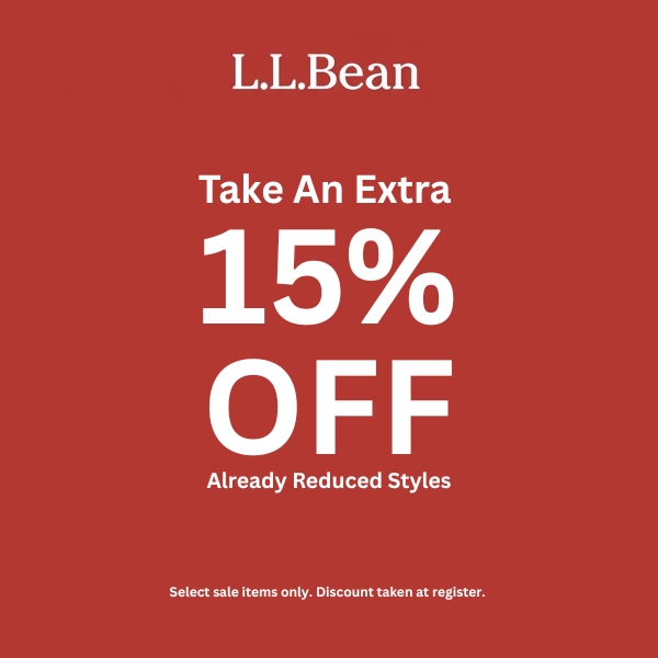 Take An Extra 15% Off Already Reduced Styles