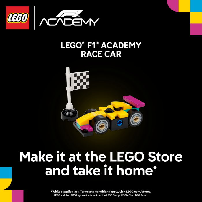 LEGO: Build a LEGO® F1 ACADEMY™ Mini Build!
