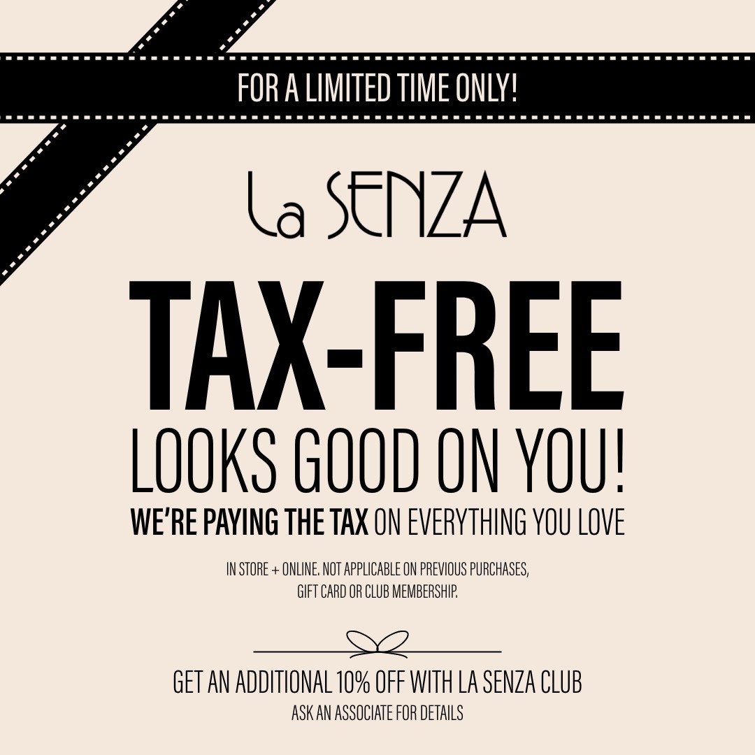 Tax-Free Looks Good on You!