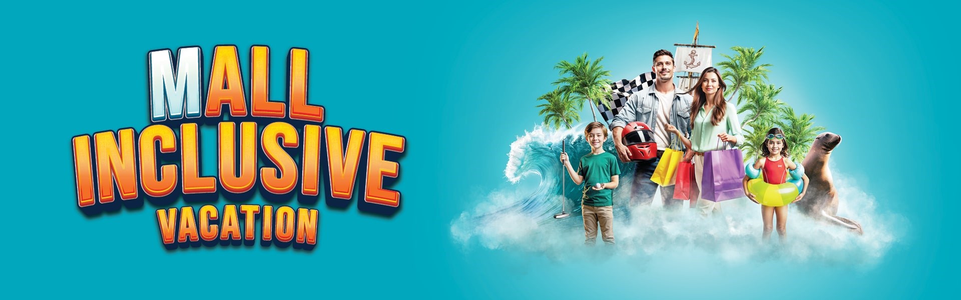 This summer, a dream holiday is closer than you think with a mALL Inclusive Vacation at West Edmonton Mall!
Make the whole family happy with thrilling entertainment, relaxing pool time, curated cuisine, and non-stop shopping - all in one mALL Inclusive destination.  Take a mALL Inclusive Vacation at WEM!
