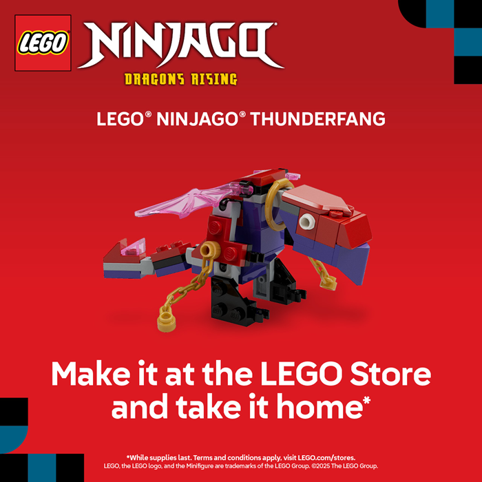 Build a LEGO® Ninjago® Thunderfang and Take it Home!
