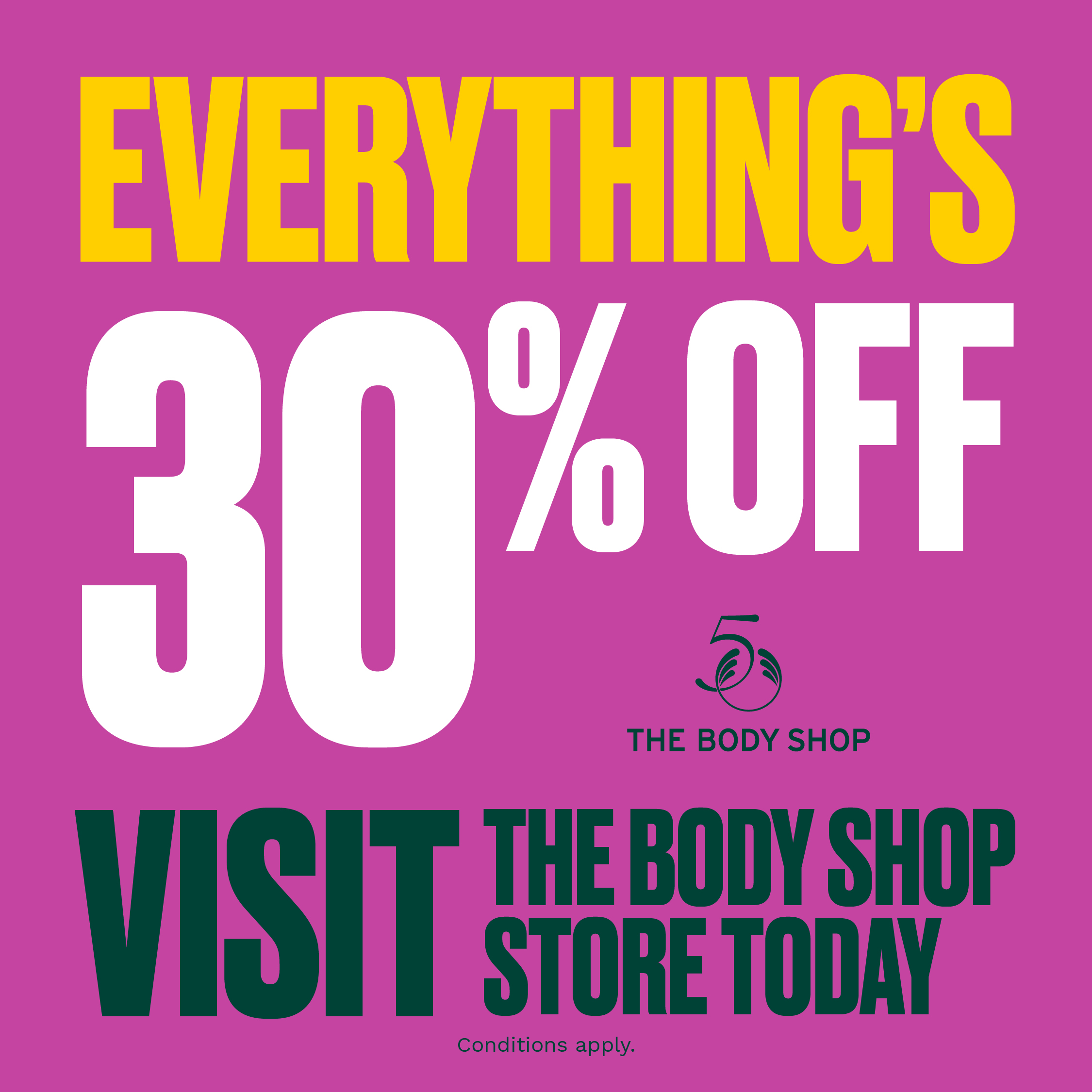 30% Off Storewide