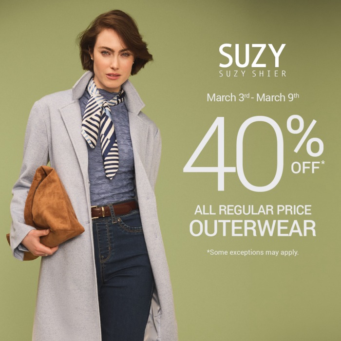 40% Off Outerwear