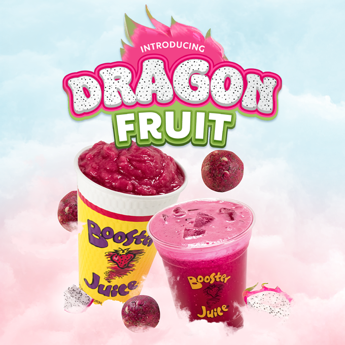 New Dragon Fruit Smoothie, Booster Mix’r, and Booster Ball