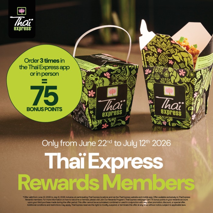 Earn $5 in 3 Visits - Order 3 Times by July 12