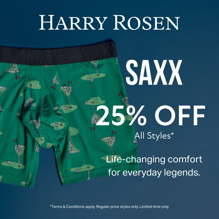 SAXX Exclusive: 25% Off