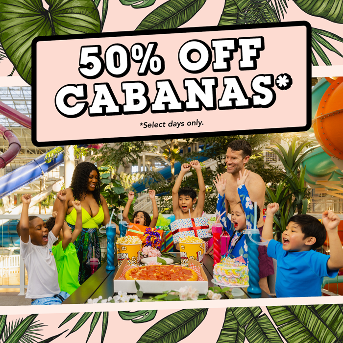 WWP 50% OFF CABANAS