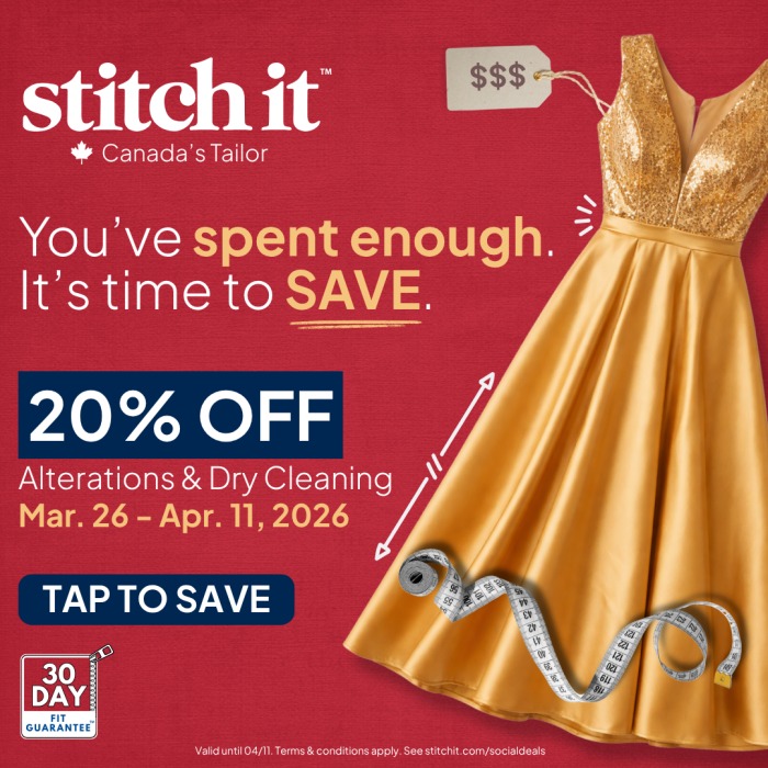 20% off Alterations & Dry Cleaning Until April 11! Get the Perfect Fit for Your Perfect Story.