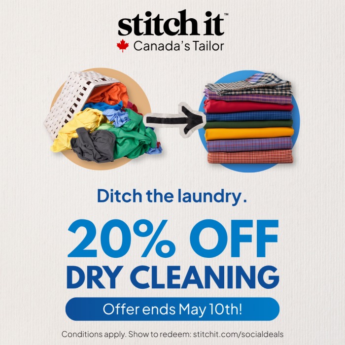 Ditch the Laundry. Get 20% Off Dry Cleaning Until May 10!