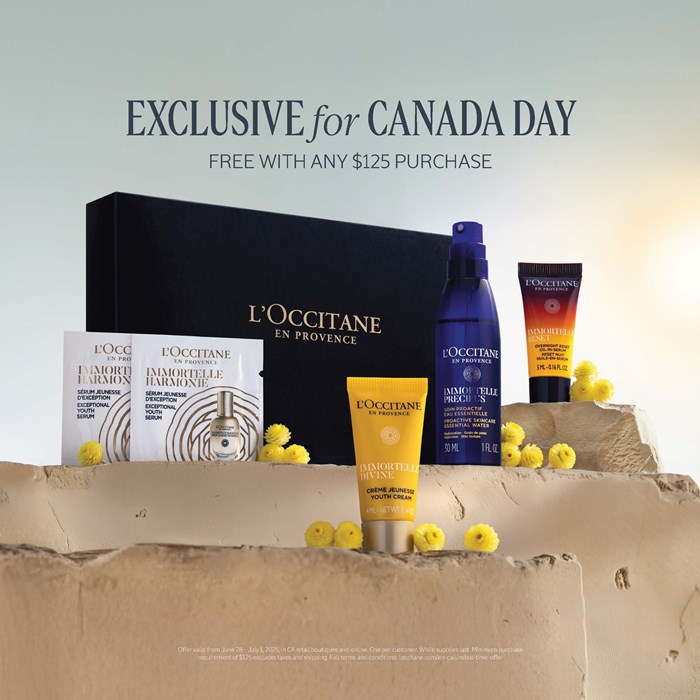 Celebrate Canada Day with L'OCCITANE