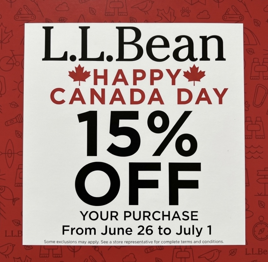 Canada Day: 15% Off Your Purchase