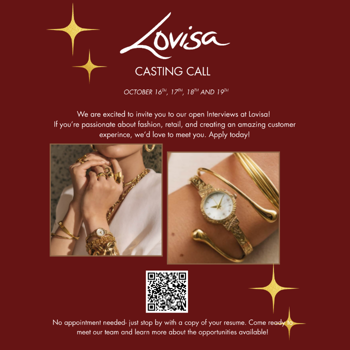 Lovisa Casting Call