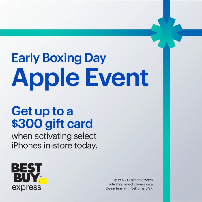 Early Boxing Day Apple Event