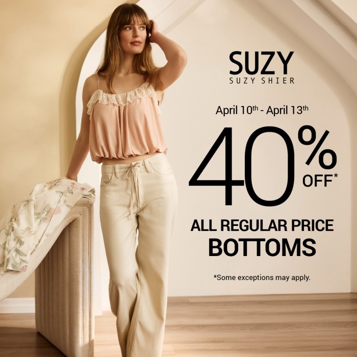 Spring Pants 40% Off