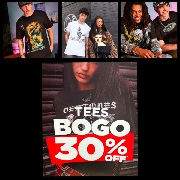 BOGO 30% Off Tees