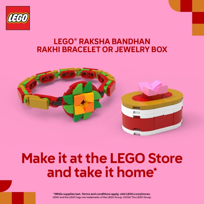 Build a LEGO® Rakhi Bracelet or Gift Box to celebrate Raksha Bandhan!