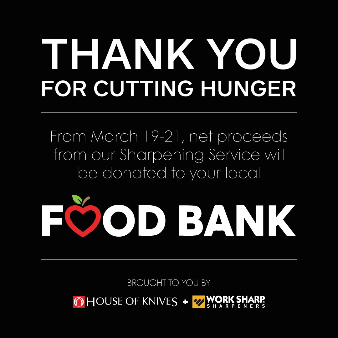 Sharpening Service Food Bank Donation