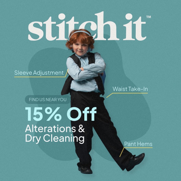 Back-to-School Savings: 15% Off Alterations & Dry Cleaning