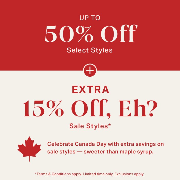 Up to 50% Off + Extra 15% Off, Eh?